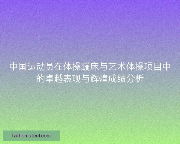 中国运动员在体操蹦床与艺术体操项目中的卓越表现与辉煌成绩分析